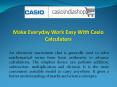 Make Everyday Work Easy With Casio Calculators PowerPoint PPT Presentation