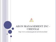 (Aeon) Management Inc - Chennai Velachery