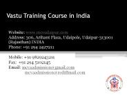 Vastu Training Course in India