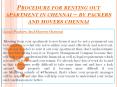 Procedure For Renting Out Apartment In Chennai – By Packers And Movers Chennai PowerPoint PPT Presentation