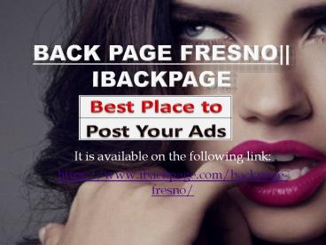 Backpage Fresno|| site similar to backpage.