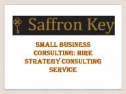 Small Business Consulting: Hire Strategy consulting service