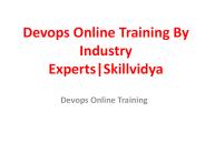 Devops Online Training In Hyderabad