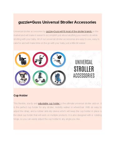 guzzie+Guss Universal Stroller Accessories