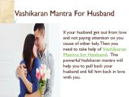Vashikaran Mantra for Husband