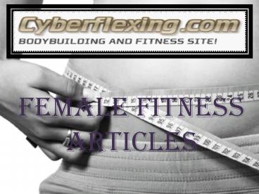 Female Fitness Articles