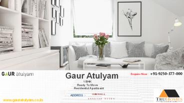 Gaur Atulyam 1 BHK Apartment Greater Noida