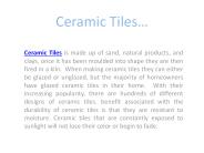 Ceramic Tiles Manufacturers