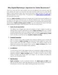 Why Digital Marketing is Important for Online Businesses? PowerPoint PPT Presentation
