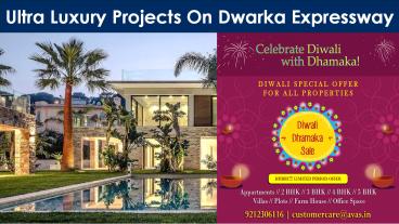 Special offers on Luxury Residential Projects On Dwarka Expressway