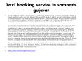 Taxi booking service in somnath gujarat PowerPoint PPT Presentation