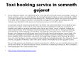 Taxi booking service in somnath gujarat (1) PowerPoint PPT Presentation