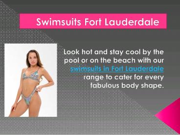 Swimsuits Fort Lauderdale
