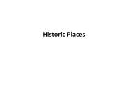 Famous Historic places