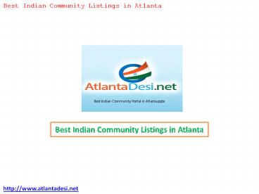 Best Indian Community Listings in Atlanta