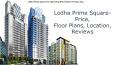 Lodha Prime Square Palava PowerPoint PPT Presentation