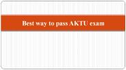 AKTU online course