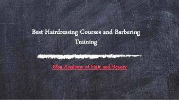 Best Hairdressing Academy and Schools in Melbourne | Biba Academy