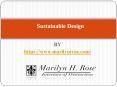 Sustainable Design PowerPoint PPT Presentation