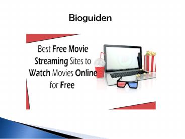Watch latest Movies Trailer - Upcoming in Theaters | BioGuiden