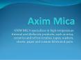 Mica Tube &  Mica sheets | Axim Mica PowerPoint PPT Presentation