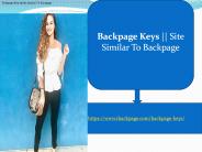 Backpage Keys The Best Classified Site..!!!!
