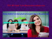 PSY 405 Seek Your Dream /newtonhelp.com