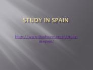 Study in Spain