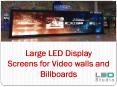 Large LED Display Screens for Video walls and Billboards PowerPoint PPT Presentation