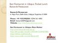 Best Restaurant in Udaipur, Packed Lunch Bawarchi Restaurant PowerPoint PPT Presentation