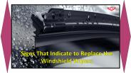 Signs that Indicate to Replace the Windshield Wipers