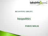 Inequalities Reasoning Ability