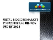 Metal Biocides Market 2021
