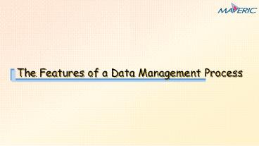The Features of a Data Management Process