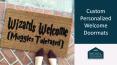 Custom Personalized Welcome Doormats PowerPoint PPT Presentation