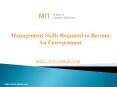 Management skills required to become an entrepreneur | MIT School of Distance Education PowerPoint PPT Presentation