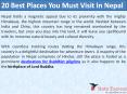 20 Best Places You Must Visit In Nepal PowerPoint PPT Presentation