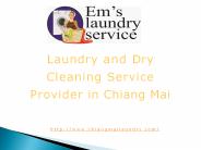 Laundry and dry cleaning service in Chiang Mai