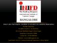 Inifd Bangalore PowerPoint PPT Presentation