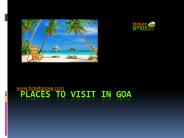 Places To Visit in Goa