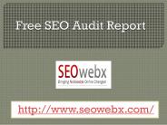 Free SEO Audit Report - seowebx.com