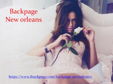 Backpage New Orleans