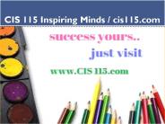 CIS 115 Inspiring Minds / cis115.com
