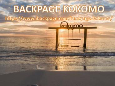 Backpage Kokomo | Back page Kokomo