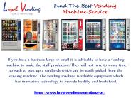 Vending Machines San Diego