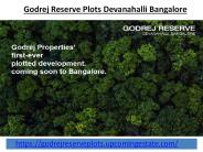Godrej Reserve Plots | Pre Launch Project Bangalore