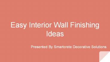 Decorative Interior Wall Finishes in Dubai | Smartcrete Decorative Solutions