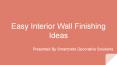 Decorative Interior Wall Finishes in Dubai | Smartcrete Decorative Solutions PowerPoint PPT Presentation