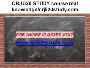 CRJ 520 STUDY course real knowledge/crj520study.com