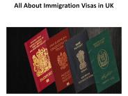 All About Immigration Visas in UK